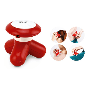 Masajeador Portátil A Pilas O Conexión Usb Color Rojo - Ps