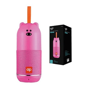 Parlante Bluetooth Diseño Oso Infantil Rosado - Ps