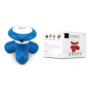 Masajeador Portátil A Pilas O Conexión Usb Color Azul - Ps