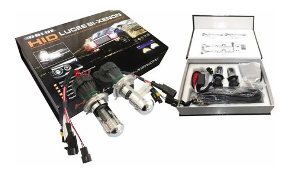 Kit Luces Bi Xenon Hid H4 6000k Para Autos - Ps 1