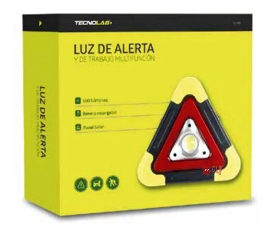 Triangulo Autos Con Luz De Alerta Y Trabajo Recargable - Ps 3