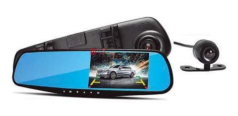 Espejo Retrovisor Grabador Cámara Delantera Y Trasera - Ps