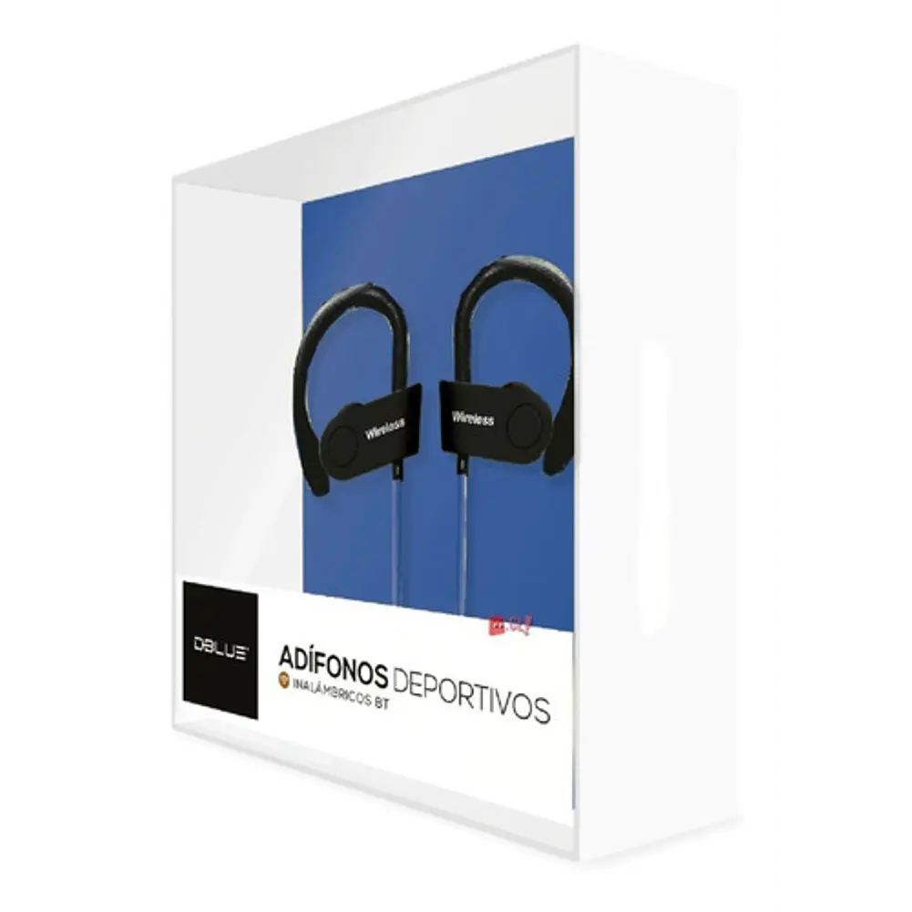 Audífonos Deportivos Bluetooth Recargable Color Azul - Ps 2