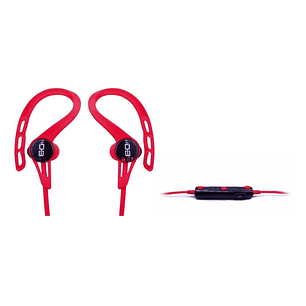 Audífonos Deportivos Bluetooth Cable Plano Color Rojo - Ps