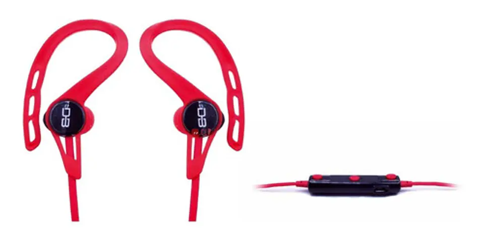 Audífonos Deportivos Bluetooth Cable Plano Color Rojo - Ps 2