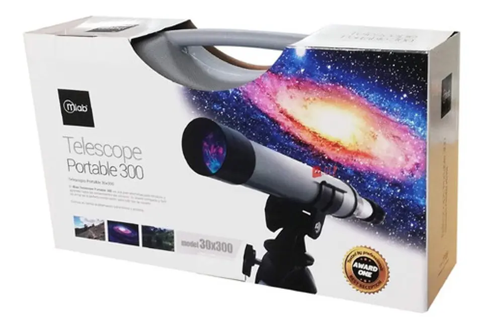 Telescopio 30×300mm Portable Con Trípode Y Maleta - Ps 4