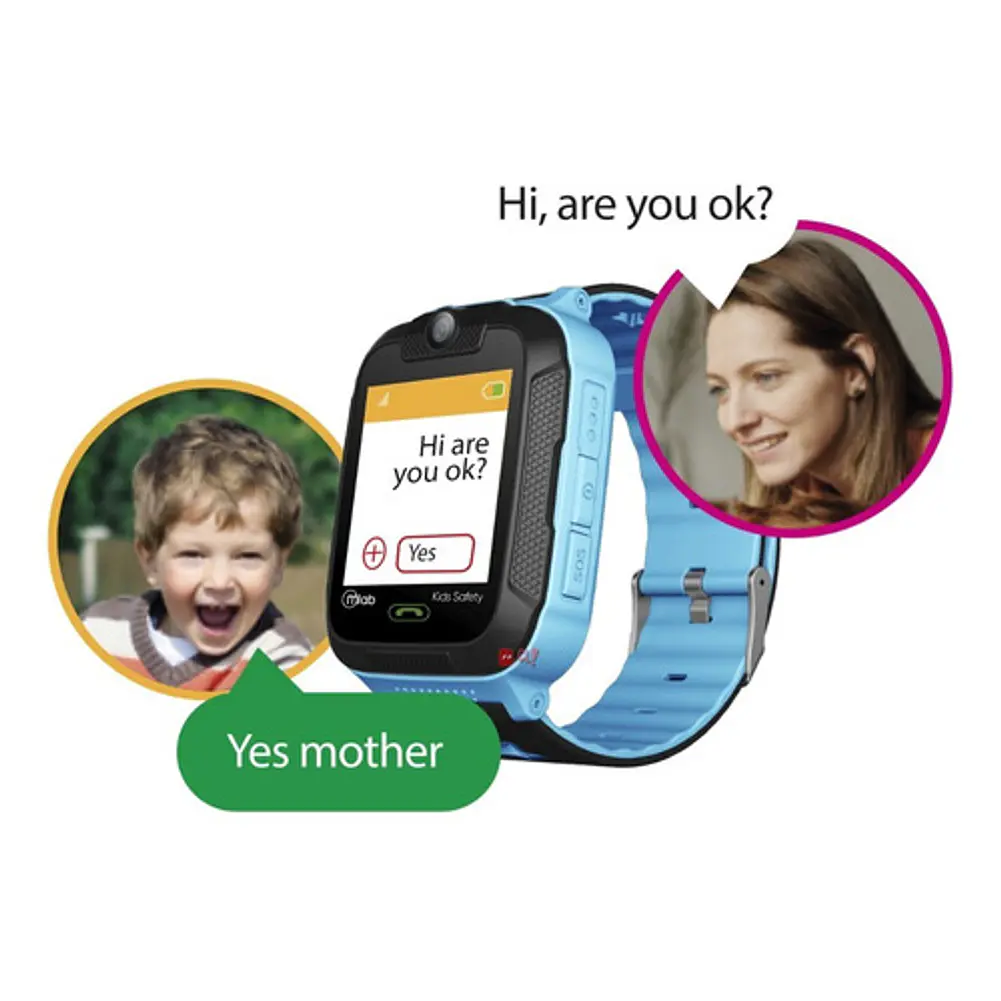 Reloj Smartwatch Con Gps Para Niños Kids Safety Azul - Ps 3