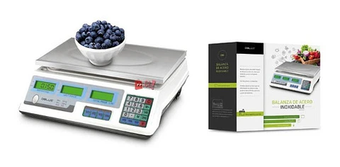 Balanza Pesa Digital Para Almacenes De 40kg Recargable - Ps