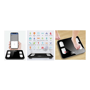 Pesa Digital Smart Bluetooth 180kg Con Medidor Imc - Ps