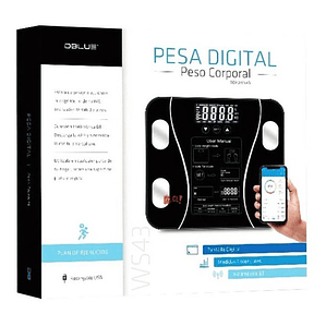 Pesa Digital Smart Con Bluetooth 180kg Con Medidor Imc - Ps