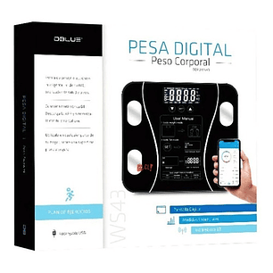 Pesa Digital Smart Con Bluetooth 180kg Con Medidor Imc - Ps