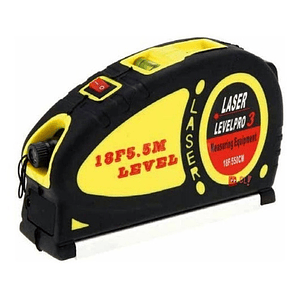 Huincha De Medir Con Doble Nivel Y Luz Láser - Ps