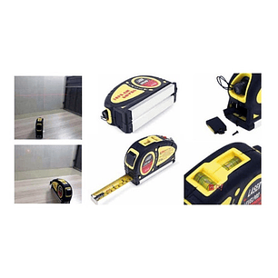 Huincha De Medir Con Doble Nivel Y Luz Láser - Ps