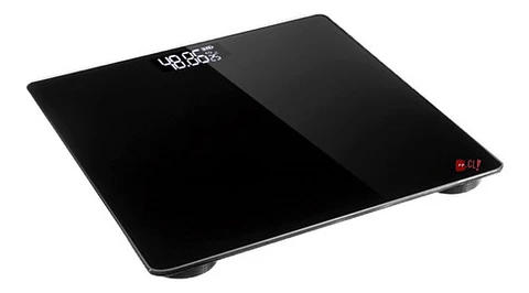 Pesa Digital Baño Vidrio Templado Capacidad 180kg Negro - Ps