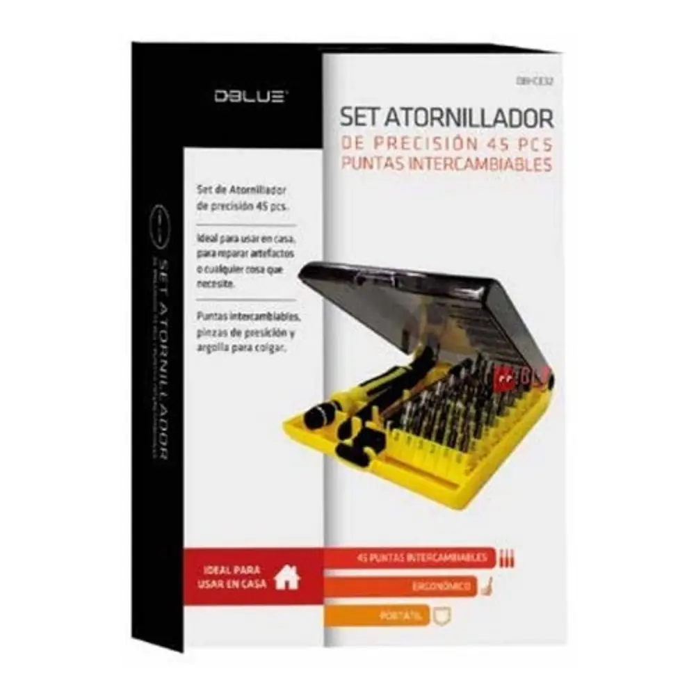 Set Atornillador Precisión 45 Piezas Intercambiables - Ps 4