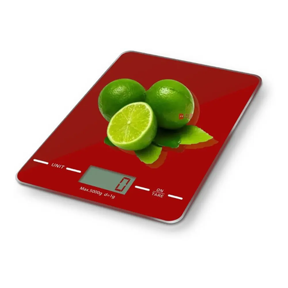 Pesa Gramera De Cocina Digital Capacidad 5kg Color Rojo - Ps 2