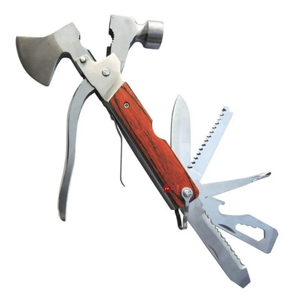 Martillo Multiuso 7 En 1 Acero Inoxidable Para Camping - Ps 1