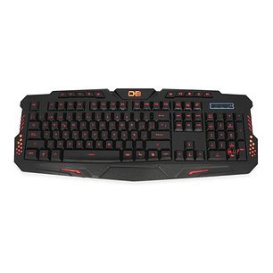 Teclado Gamer Pc Usb Iluminación Rojo/azul/purpura - Ps