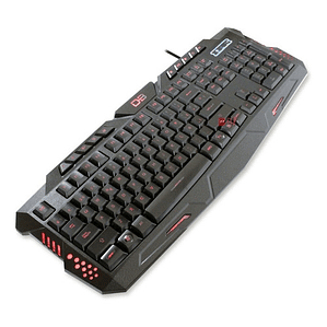 Teclado Gamer Pc Usb Iluminación Rojo/azul/purpura - Ps