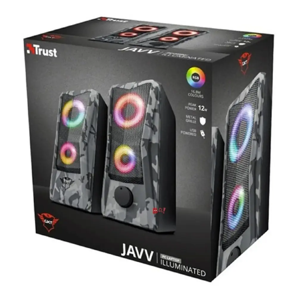 Parlantes Pc Gamer Iluminación Rgb Gxt 606 Javv Trust - Ps 3