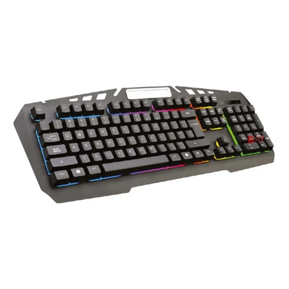 Teclado Gamer Pc Usb Retroiluminado Metálico Negro - Ps 1