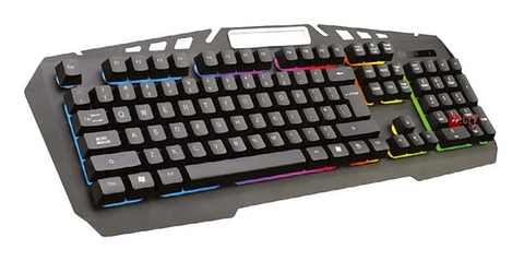 Teclado Gamer Pc Usb Retroiluminado Metálico Negro - Ps