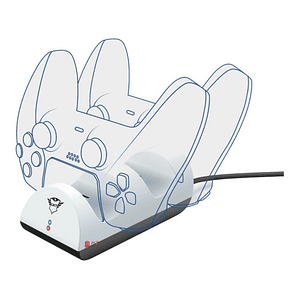 Base Dock De Carga Doble Joystick Ps5 Gxt 254 Trust - Ps