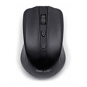 Mouse Inalámbrico Óptico De 3 Botones Color Negro - Ps