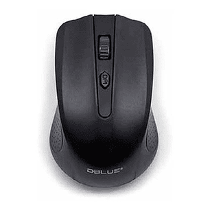 Mouse Inalámbrico Óptico De 3 Botones Color Negro - Ps