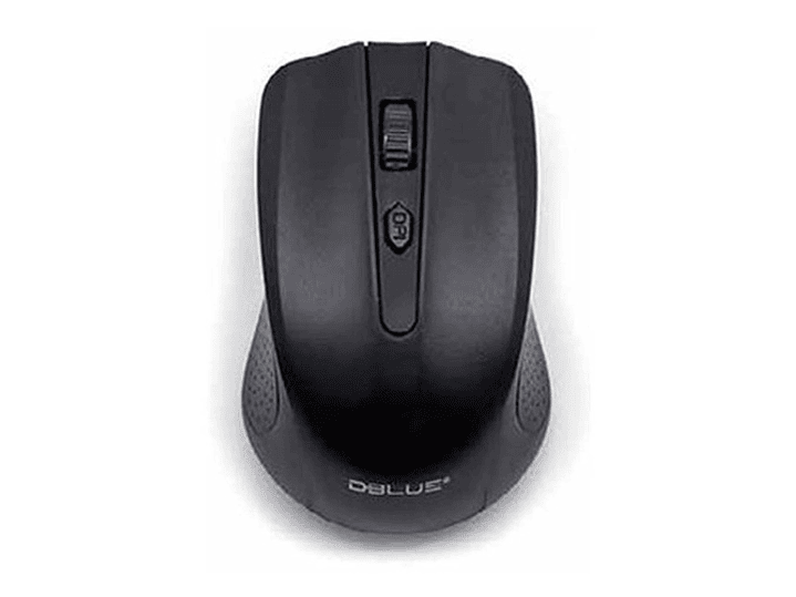 Mouse Inalámbrico Óptico De 3 Botones Color Negro - Ps 1