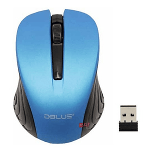 Mouse Inalámbrico Óptico Con Receptor Micro Usb Azul - Ps