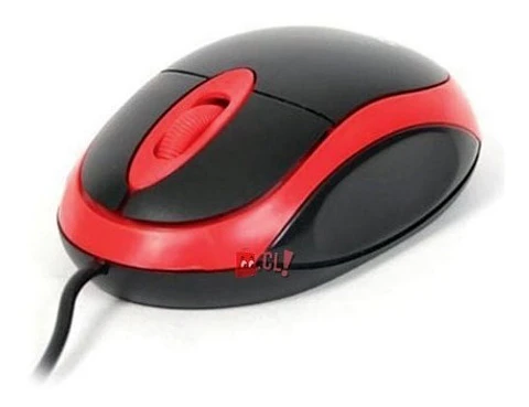 Mouse Óptico Con Conexión Usb Color Rojo - Ps