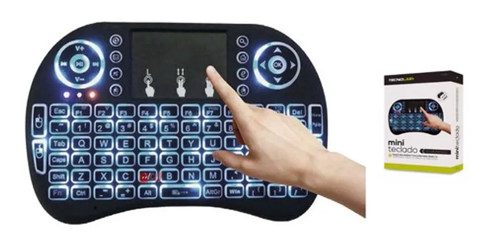 Teclado Para Smart Tv Inalámbrico Recargable Touch Pad - Ps 2