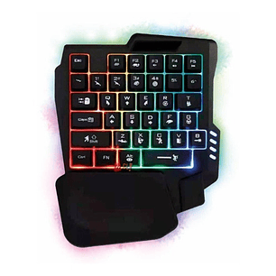Teclado Gamer De Una Mano 35 Teclas Retroiluminado - Ps