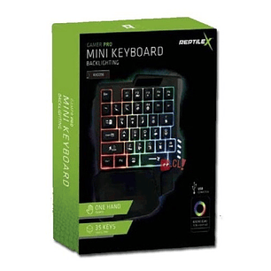 Teclado Gamer De Una Mano 35 Teclas Retroiluminado - Ps