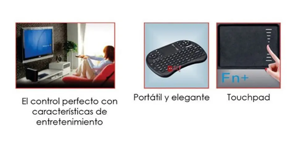 Teclado Multimedia Para Smart Tv Con Touchpad - Ps 2