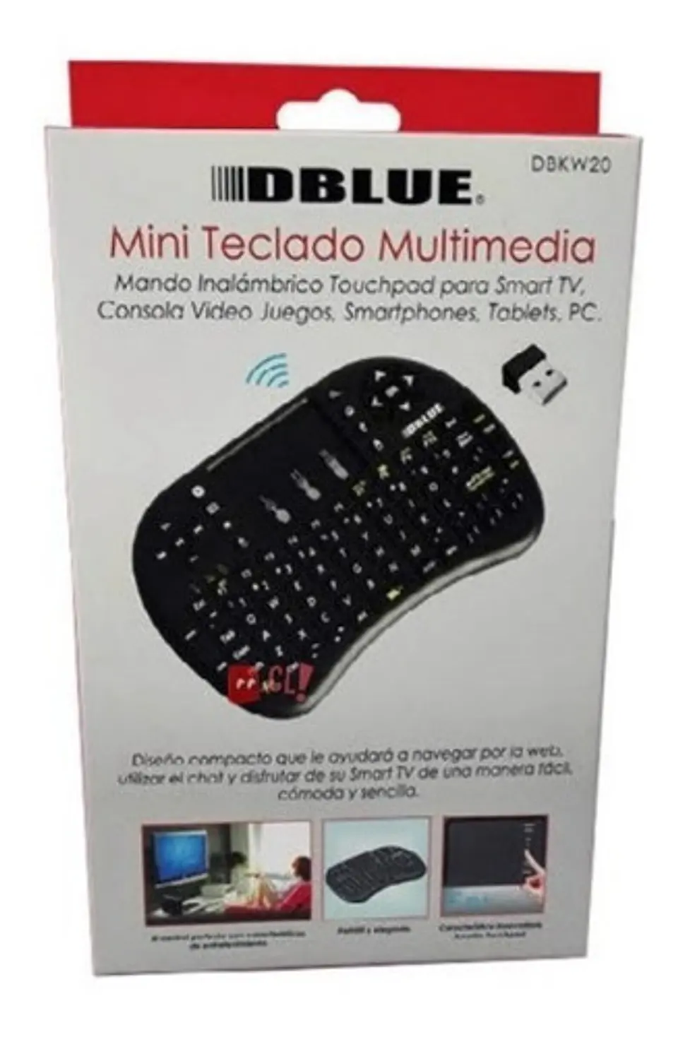 Teclado Multimedia Para Smart Tv Con Touchpad - Ps 3