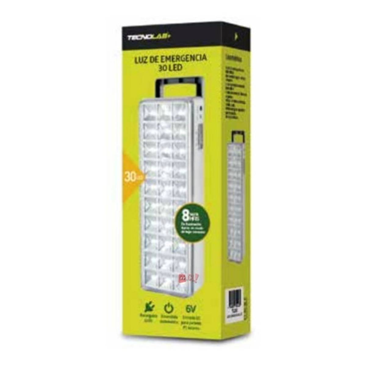 Lámpara De Emergencia Con 30 Led De 120 Lumen Ps