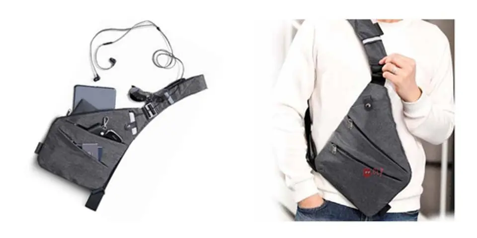Bolso De Hombro Antirrobo Resistente Al Agua - Ps 2