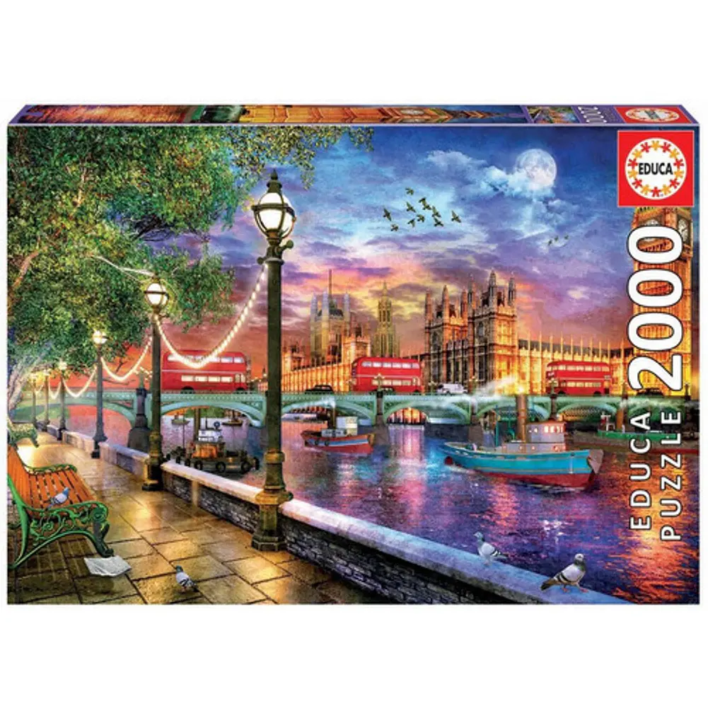 Puzzle Londres Al Atardecer 2000 Piezas Tamaño 96x68cm - Ps 1