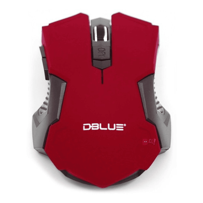 Mouse Óptico Inalámbrico Diseño Color Rojo - Ps 1