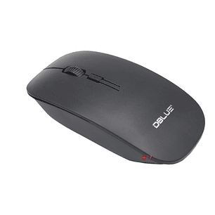 Mouse Óptico Inalámbrico Diseño Plano Color Negro - Ps