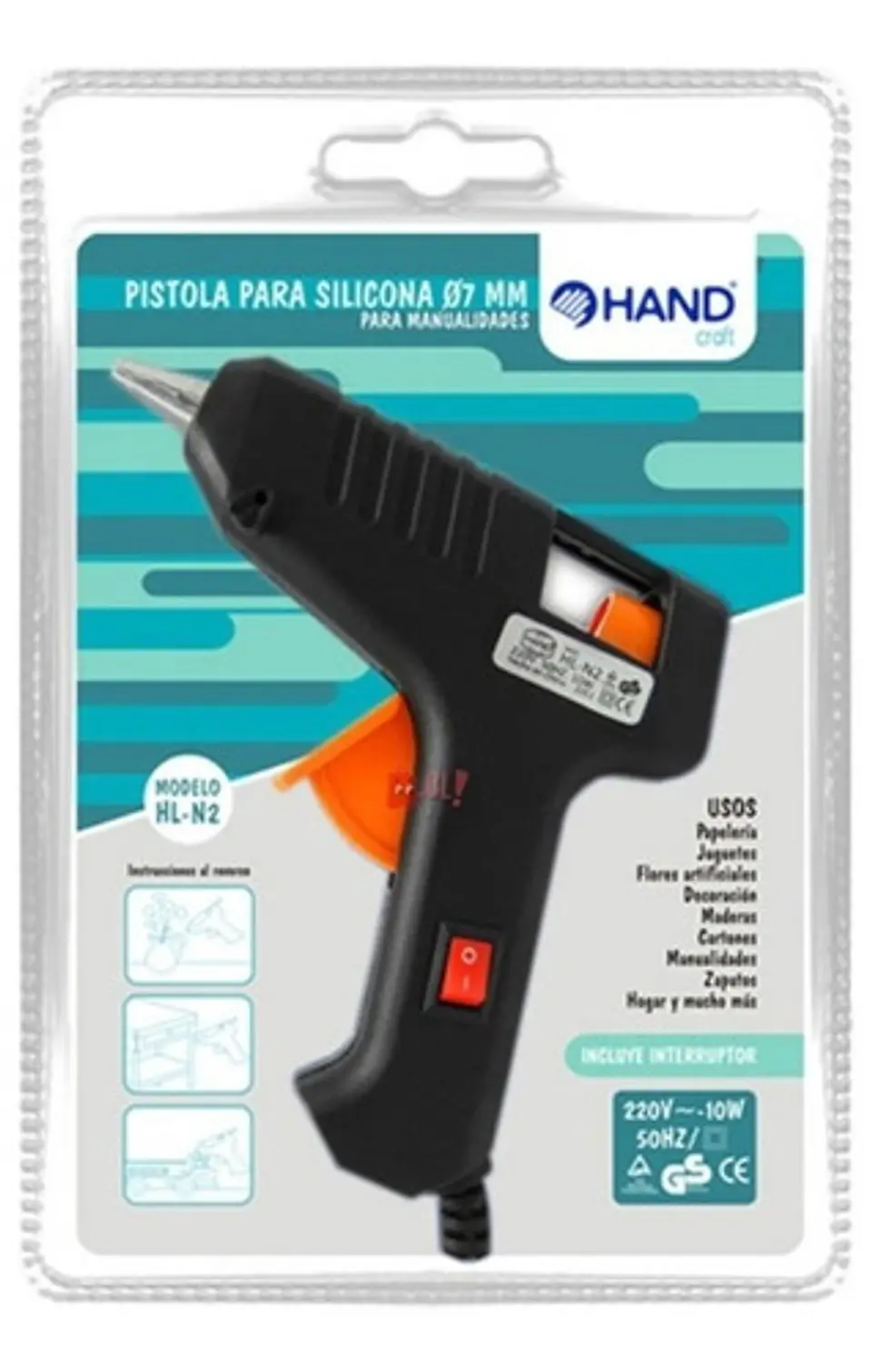 Pistola De Silicona 7mm De 10w Hand - Ps 1