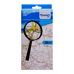 Lupa De Cristal Diámetro De 9 Cms Con Amento 5x Hand - Ps