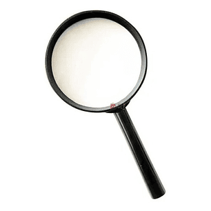 Lupa De Cristal Diámetro De 9 Cms Con Amento 5x Hand - Ps