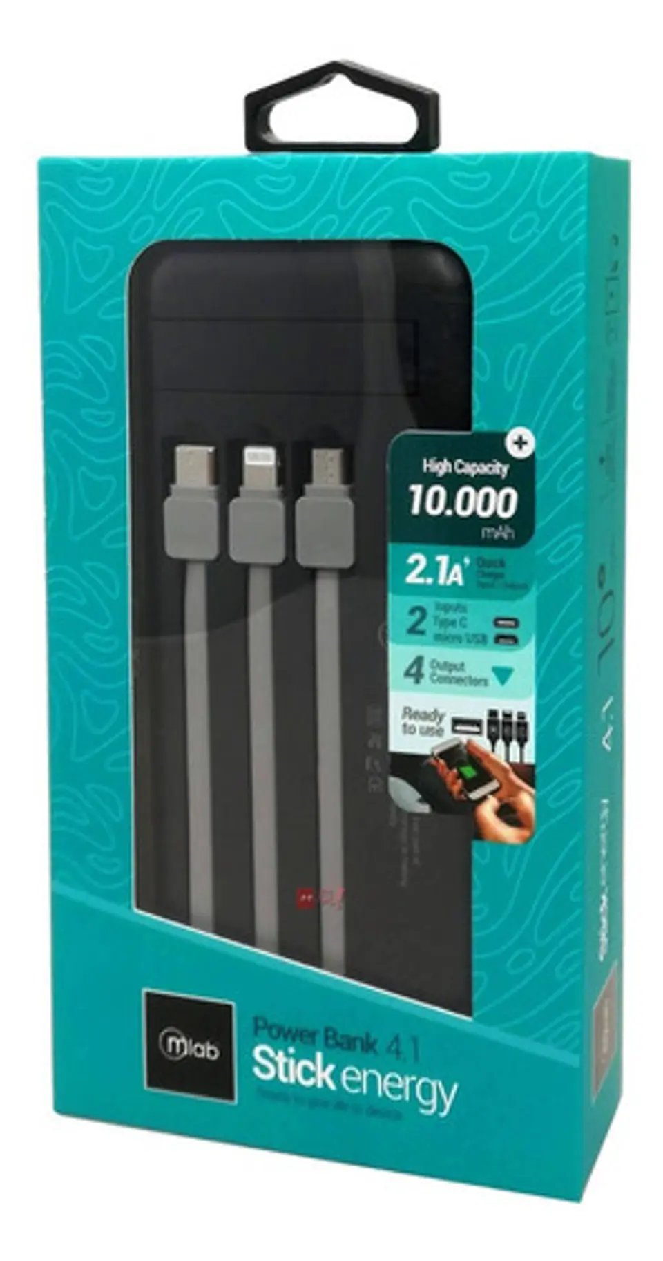 Batería Portátil Power Bank 4.1 Stick Energy 10000mha - Ps 4