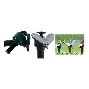 Mariposa Solar Con Iluminación Y Movimiento Para Jardín - Ps