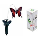 Mariposa Solar Con Iluminación Y Movimiento Para Jardín - Ps - Miniatura 3