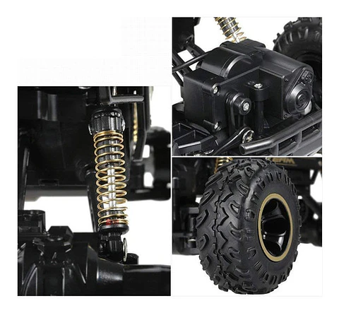 Jeep A Control Remoto Todo Terreno Recargable Gris - Ps