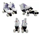Patines De 4 Ruedas Con Iluminación Talla 34 Y 35 - Ps - Miniatura 2